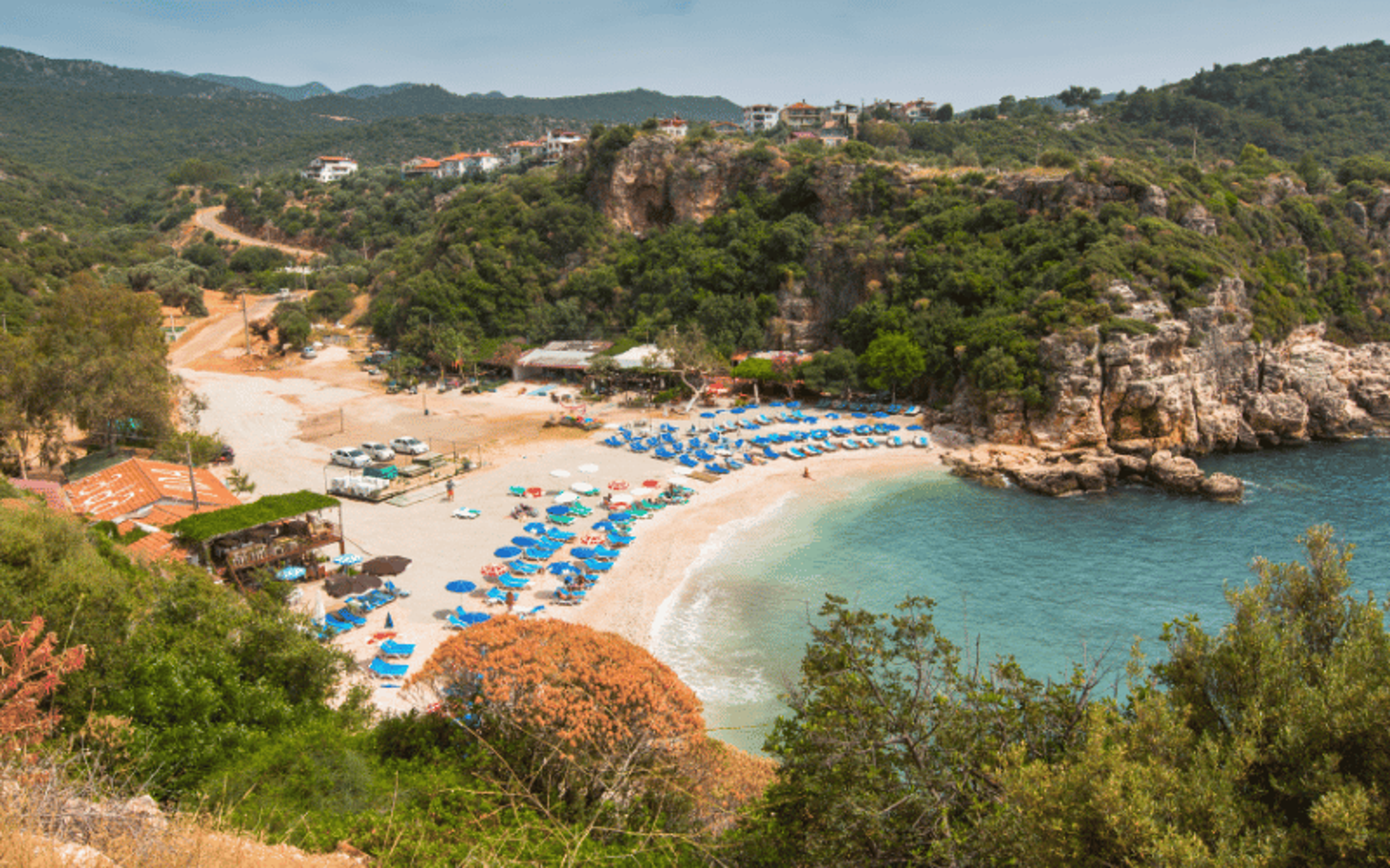 Kaş büyükçakıl plajı