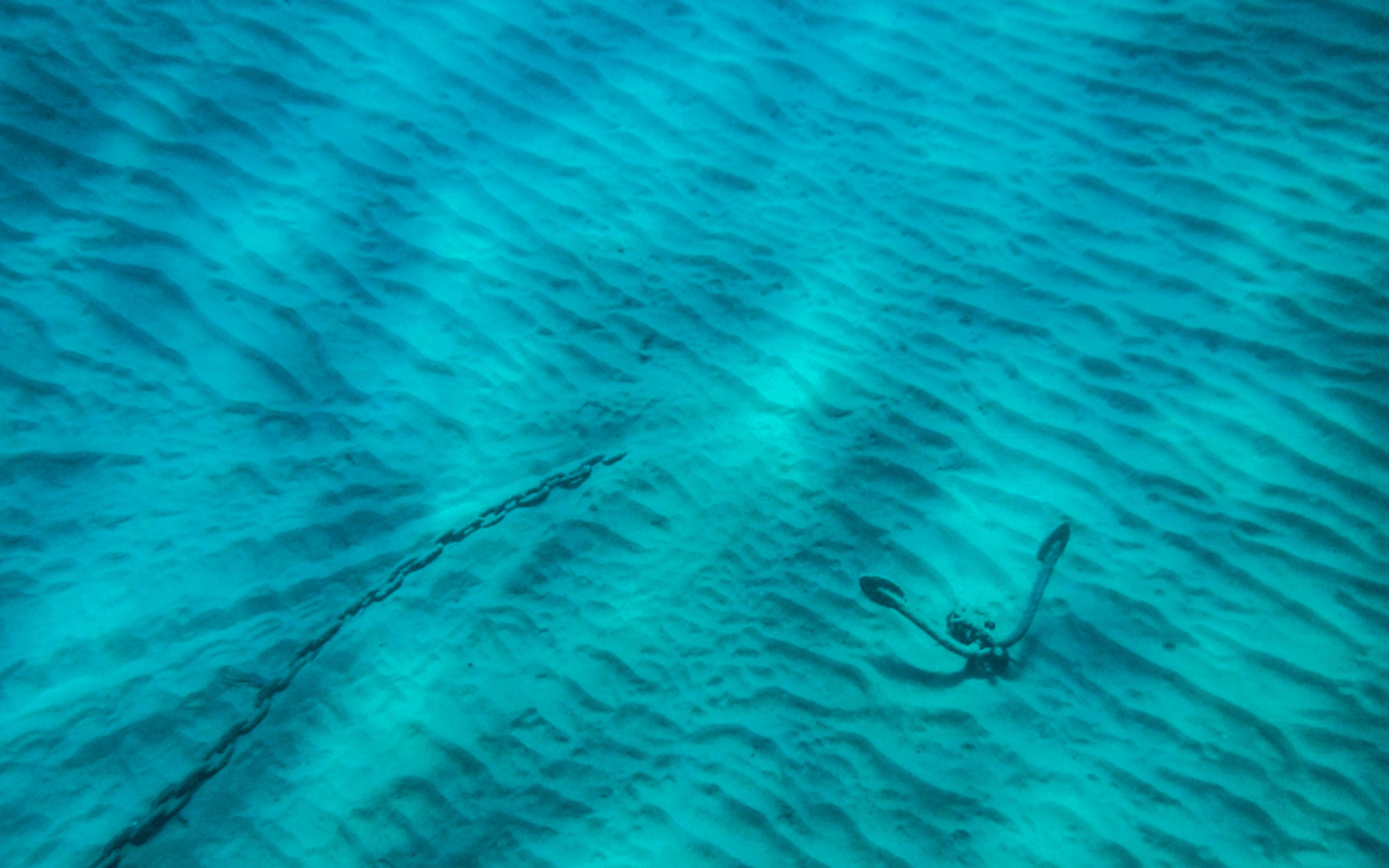 Anchor in the sea